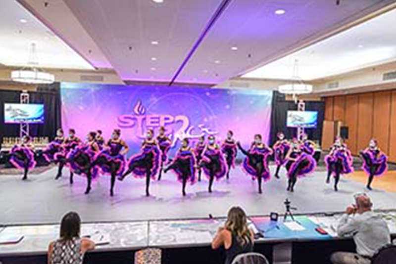 Dancers Performing In Front Of The Judges